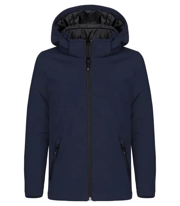 Padded Hoody Softshell Junior - Navy