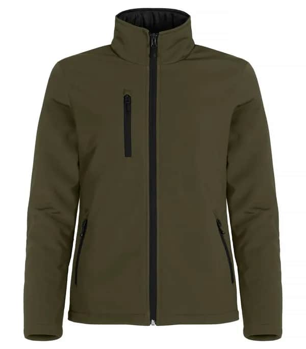 Padded Softshell Jacket Women - Fog Green
