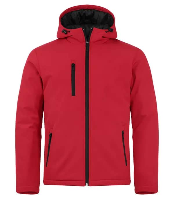 Padded Hoody Softshell - Red