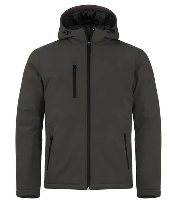 Padded Hoody Softshell - Dark Grey