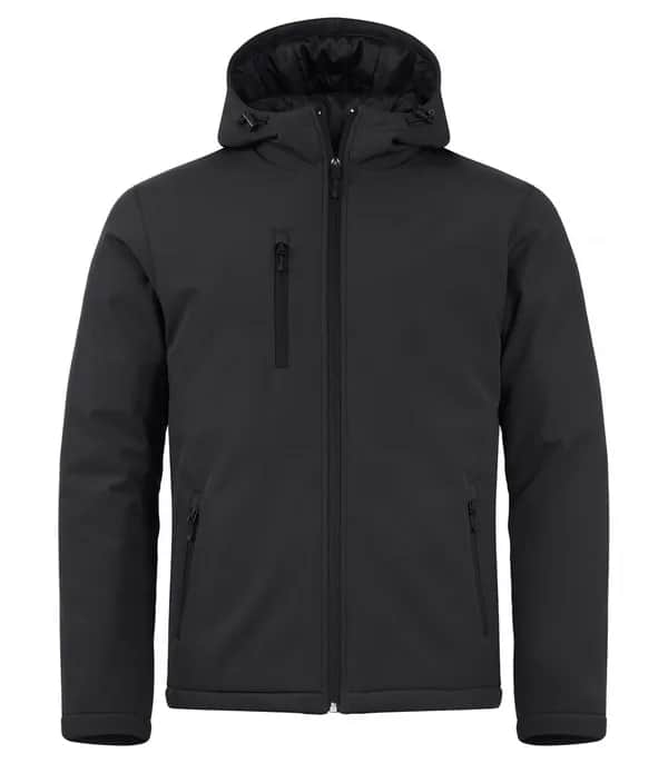 Padded Hoody Softshell - Black