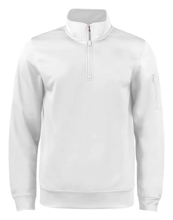 Basic Active Half Zip - White
