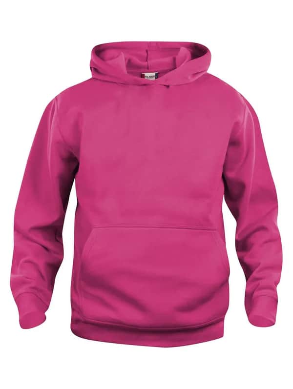 Basic Hoody Junior - Bright Cerise