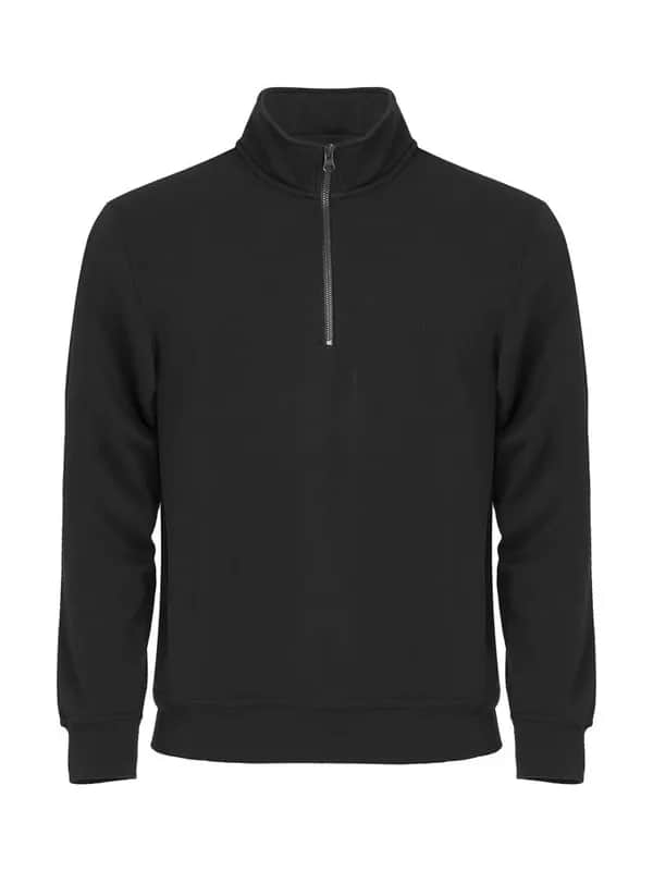 Basic Half Zip - Black