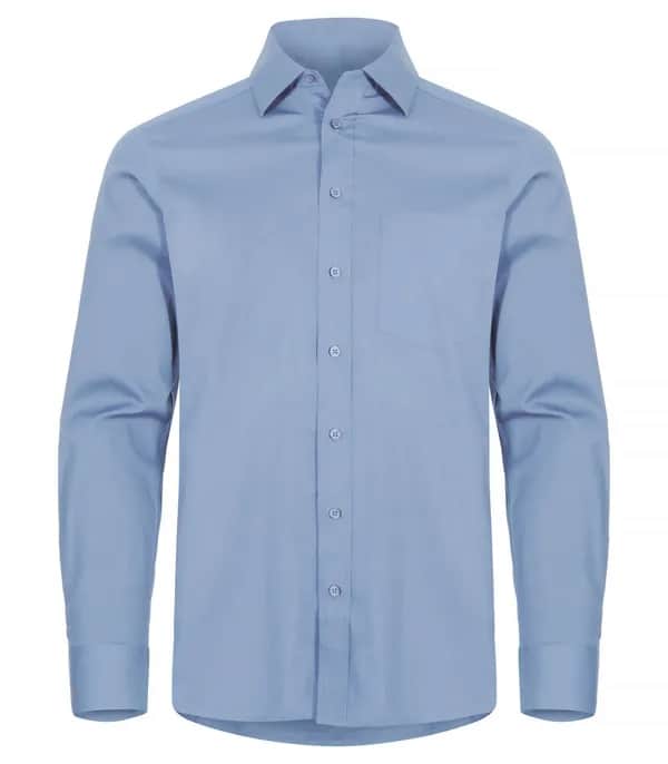 Stretch Shirt L/S - Light Blue