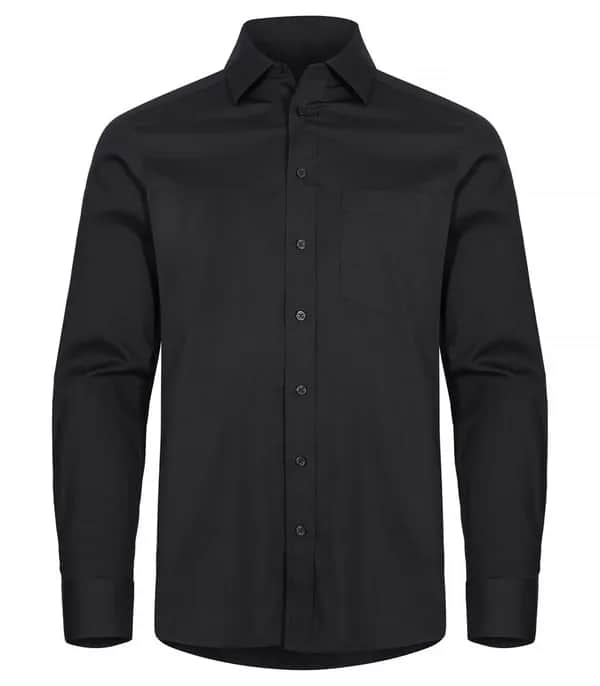 Stretch Shirt L/S - Black