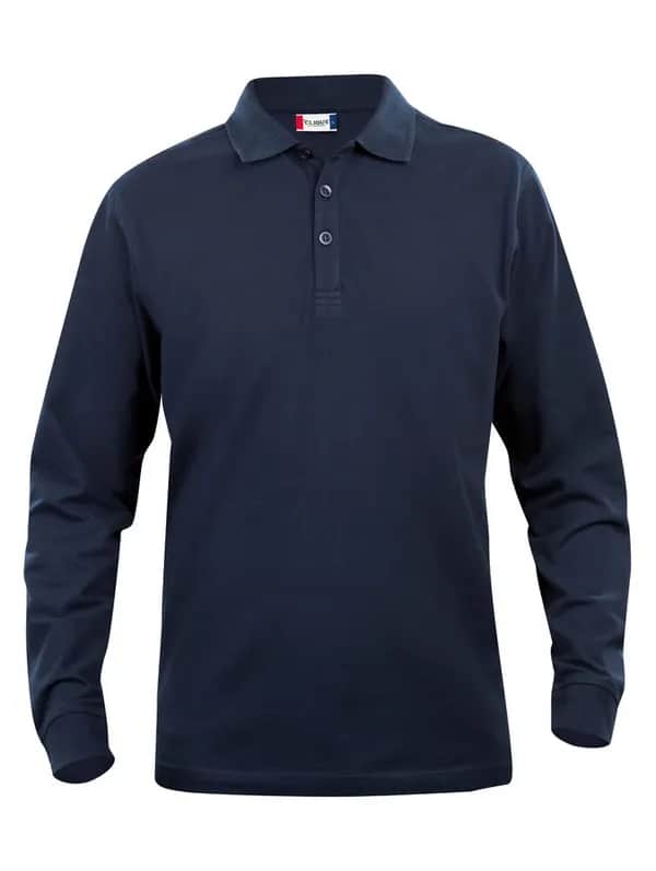 Basic Polo L/S Junior - Dark Navy