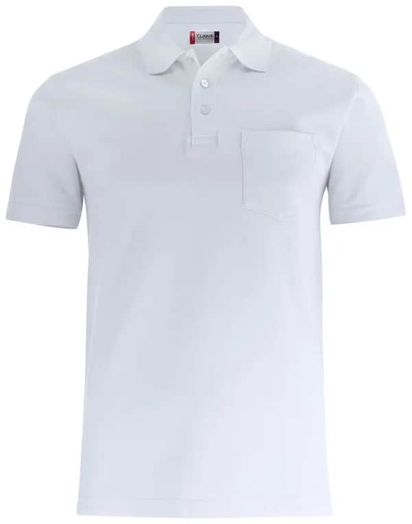 Basic Polo Pocket - White