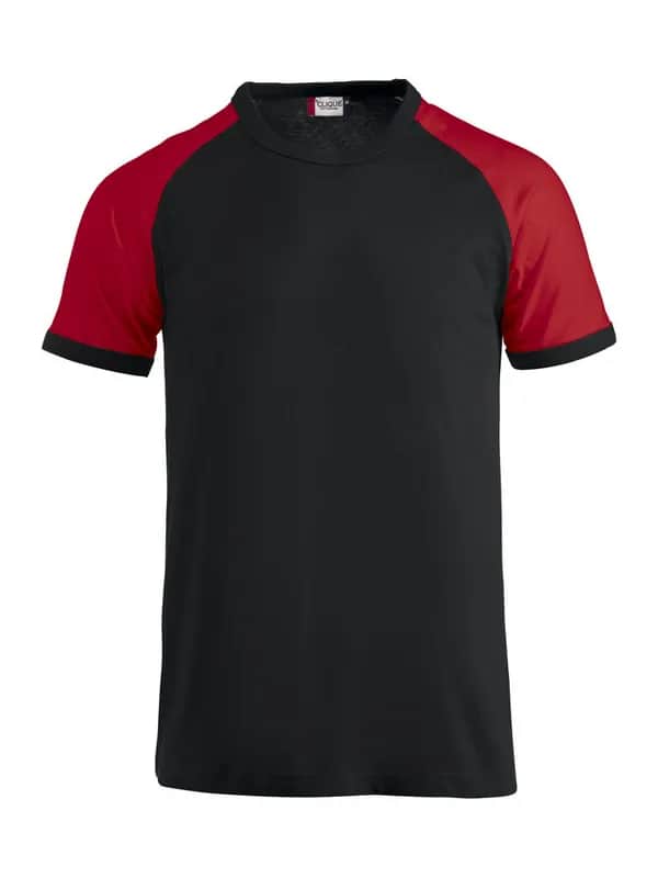 Raglan-T - Black/Red