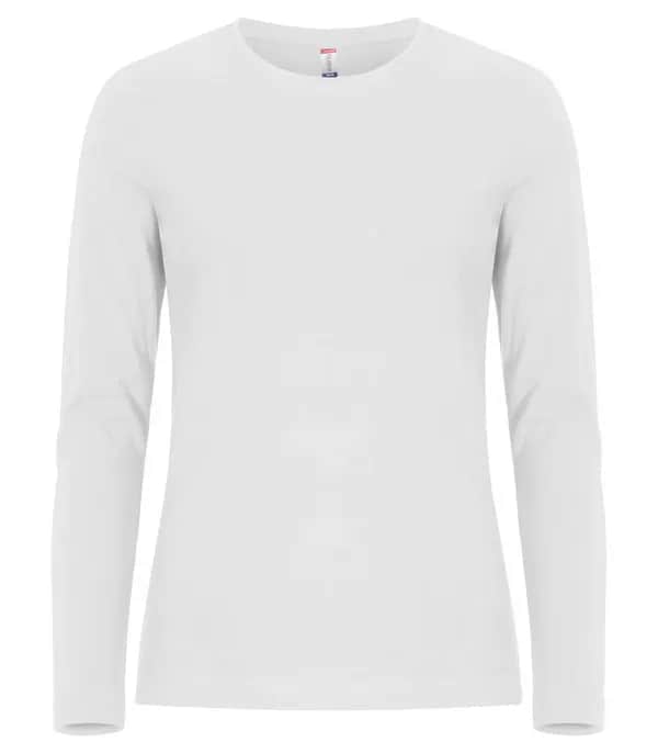Premium Fashion-T L/S Women - White