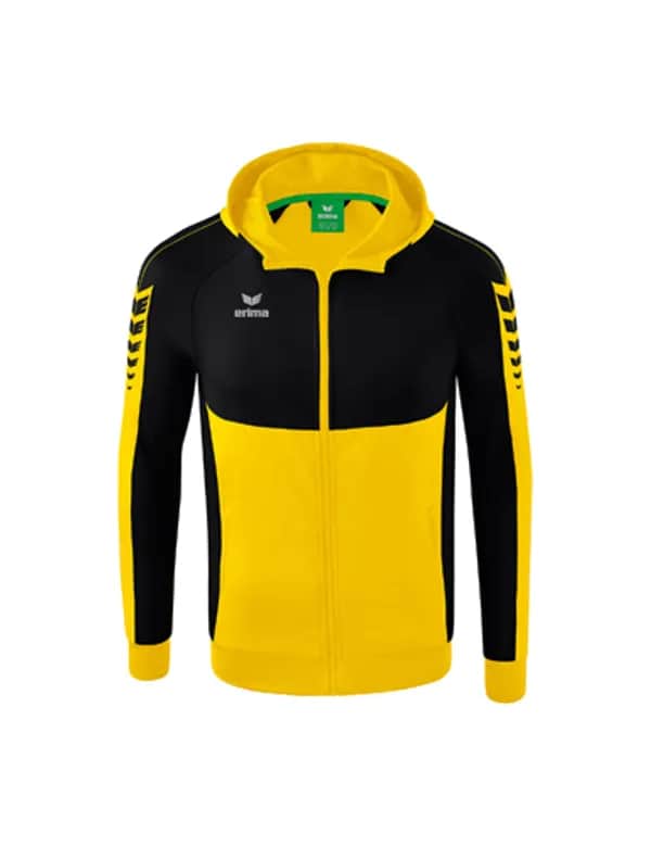 Six Wings Trainingsjacke mit Kapuze - Kinder - gelb/schwarz
