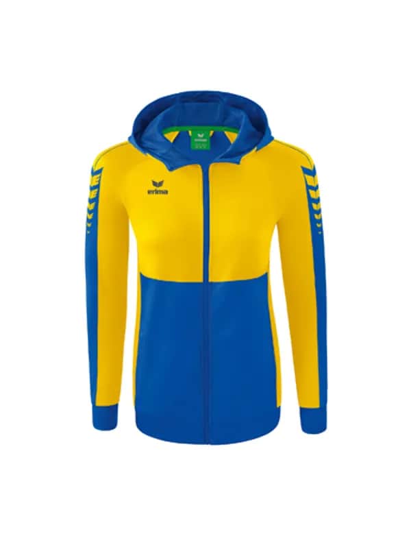 Six Wings Trainingsjacke mit Kapuze - Damen - new royal/gelb