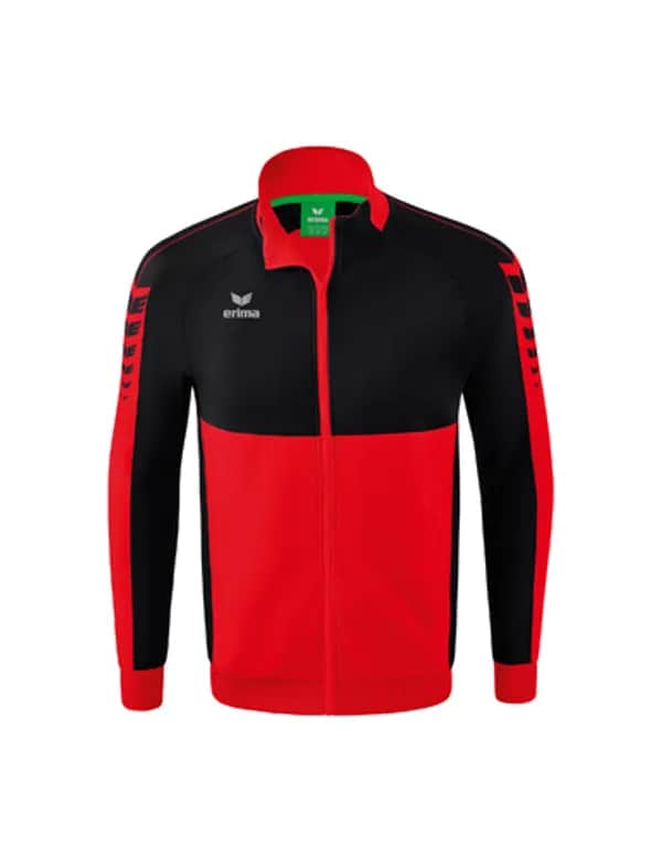 Six Wings Worker Jacke - Erwachsene - rot/schwarz