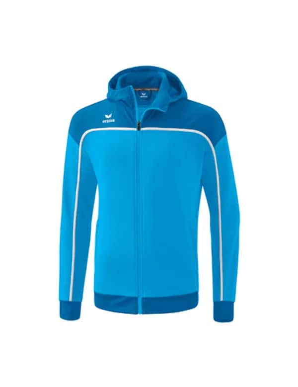 CHANGE by erima Trainingsjacke mit Kapuze - Erwachsene - curacao/mykonos/weiß