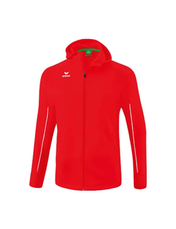 LIGA STAR Trainingsjacke mit Kapuze - Kinder - rot/weiß