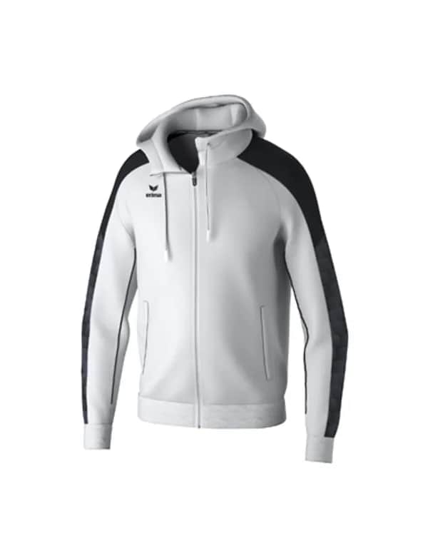 EVO STAR Trainingsjacke mit Kapuze - Kinder - weiß/schwarz