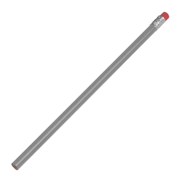 Bleistift mit Radiergummi STEFAN - grau