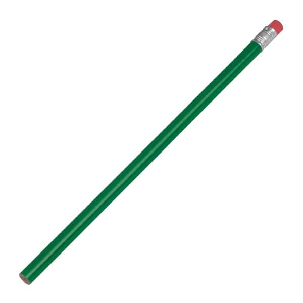 Bleistift mit Radiergummi STEFAN - grün