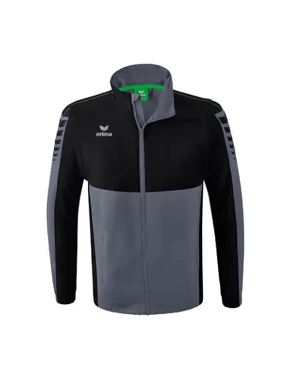 Six Wings Jacke mit abnehmbaren Ärmeln - Erwachsene - slate grey/schwarz