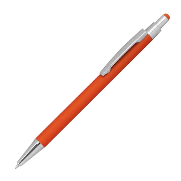 Kugelschreiber aus Metall mit Touchfunktion PAULA - orange