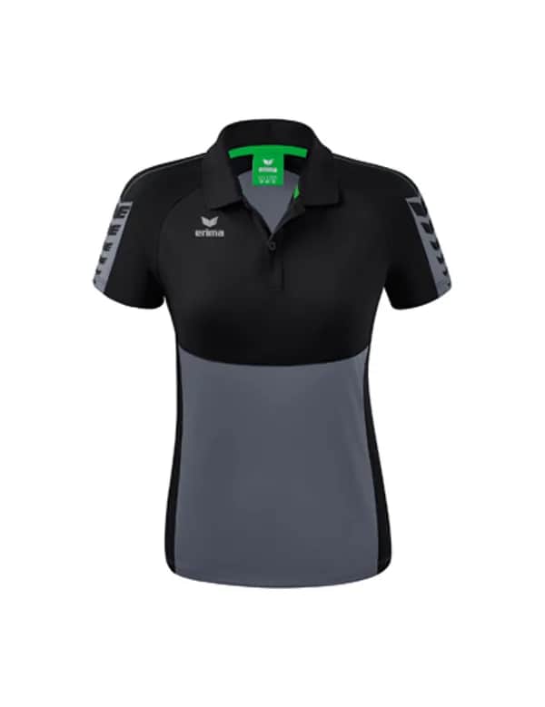 Six Wings Poloshirt - Damen - slate grey/schwarz