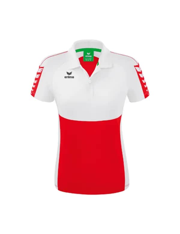 Six Wings Poloshirt - Damen - rot/weiß