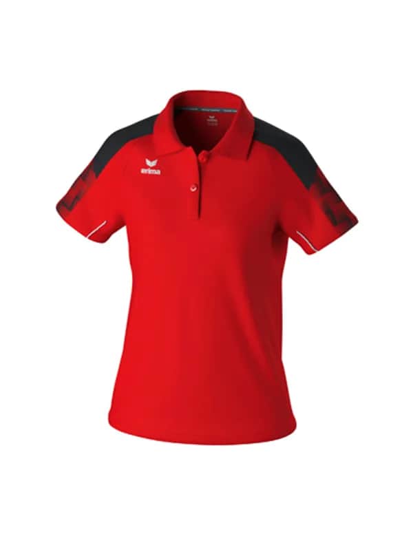 EVO STAR Poloshirt - Damen - rot/schwarz