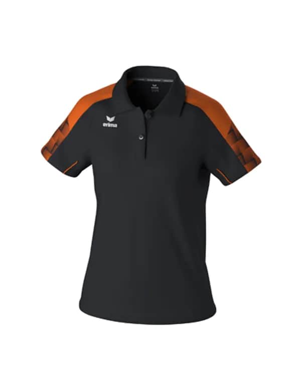 EVO STAR Poloshirt - Damen - schwarz/orange