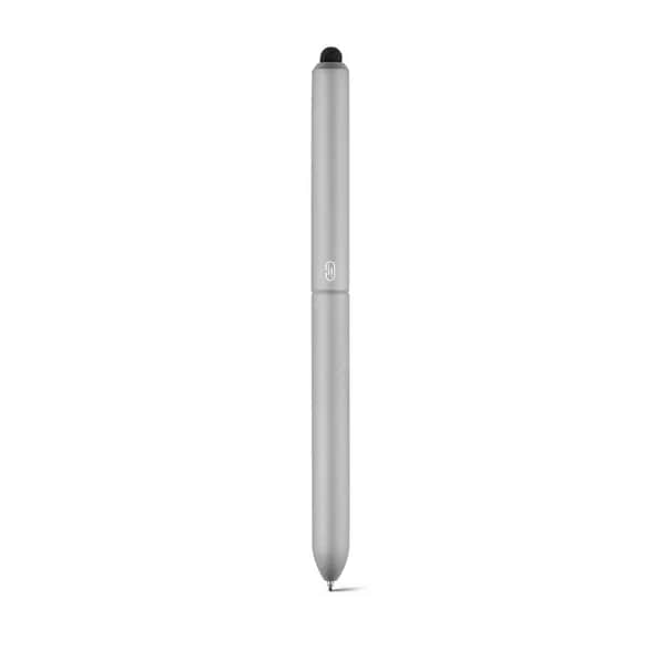 Kugelschreiber aus Aluminium mit Touchpen-Spitze - 11152 - Satinsilber