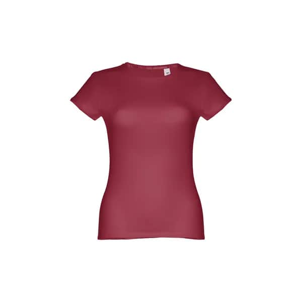 Tailliertes Damen-T-Shirt - THC SOFIA II - Burgunder