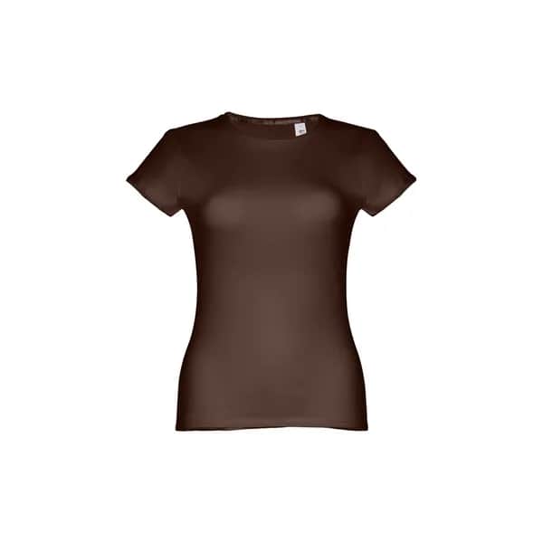 Tailliertes Damen-T-Shirt - THC SOFIA II - Dunkelbraun
