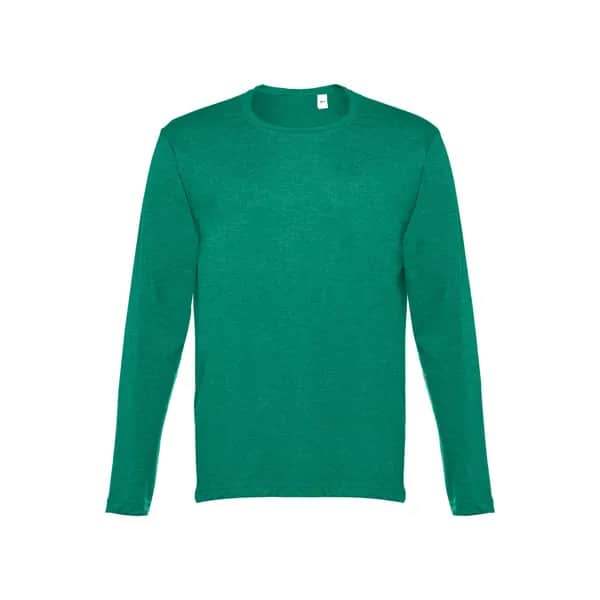 Herren Langarm T-Shirt - THC BUCHAREST II - Grün melliert
