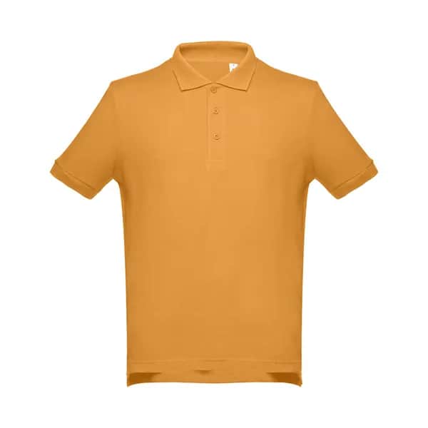 Kurzarm-Poloshirt aus Baumwolle für Herren - THC ADAM II - Dunkelgelb
