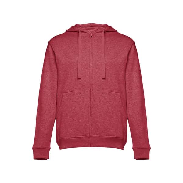Sweatshirt für Männer aus Baumwolle und Polyester - THC AMSTERDAM II - Rot melliert