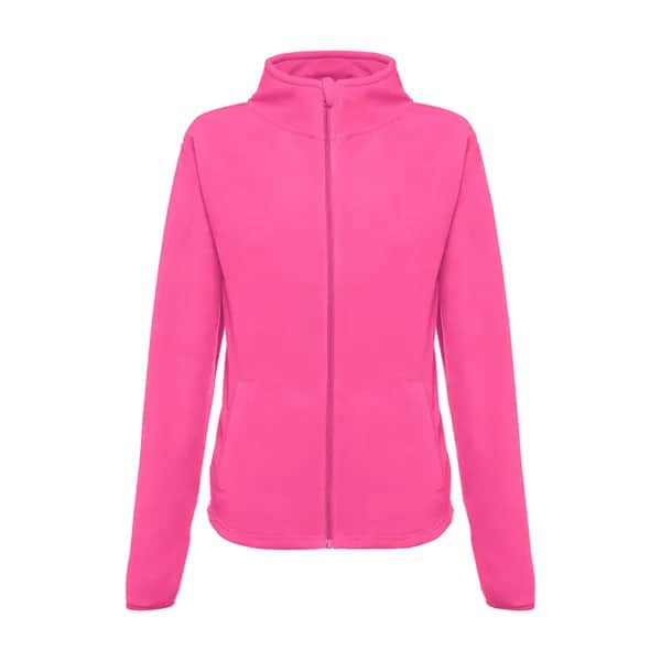 Polarfleecejacke aus Polyester mit Gürtel für Damen - THC HELSINKI WOMEN - Rosa