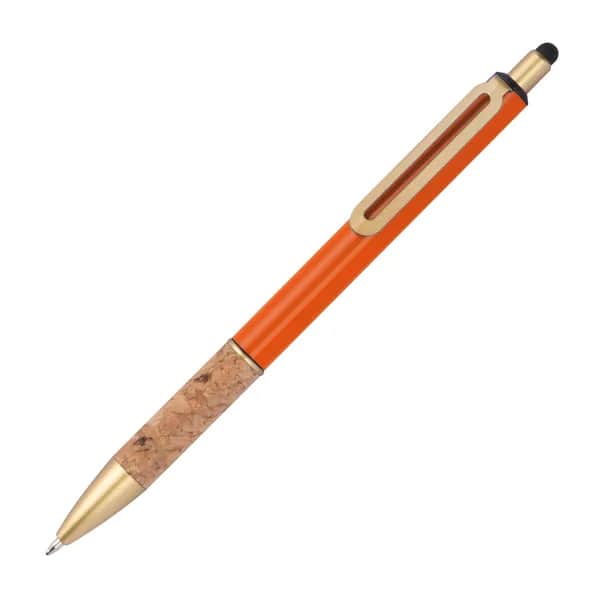 Kugelschreiber mit Korkgriffzone MARIAN - orange