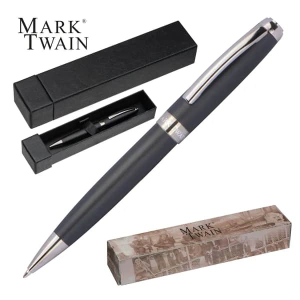Mark Twain Drehkugelschreiber TRINITY - schwarz