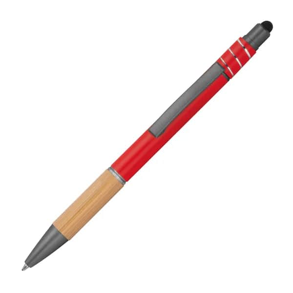 Fidget Kugelschreiber aus Aluminium MANUELA - rot