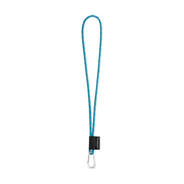 SET Lanyard NAUTIC Long (Ø 5 mm) mit 55 mm D-förmigem Karabiner - Orange Hexachrome