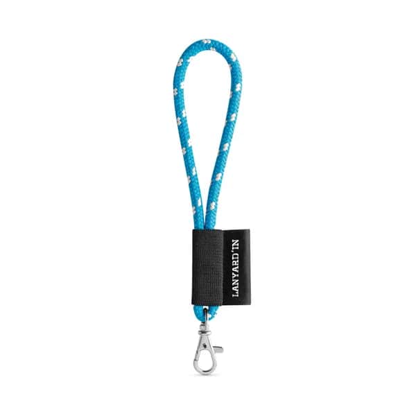 SET Lanyard NAUTIC Short (Ø 5 mm) mit 9 mm Schnapperkarabiner - Weiss