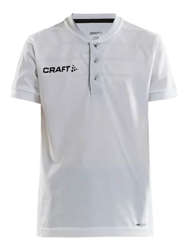 Pro Control Button Jersey Jr - White/Black