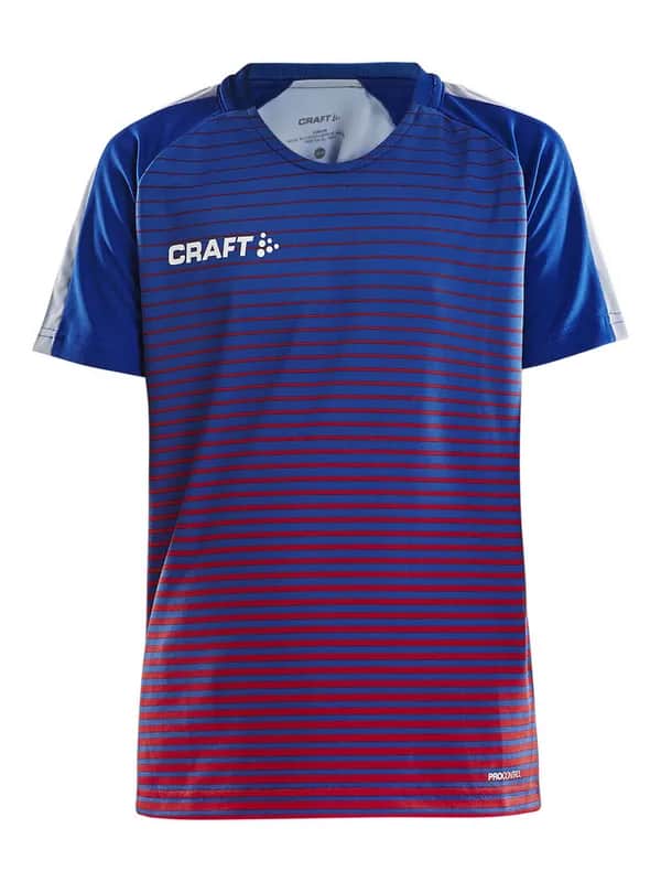 Pro Control Stripe Jersey Jr - Club Cobolt/Bright Red