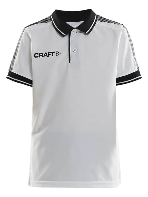Pro Control Poloshirt Jr - White/Black