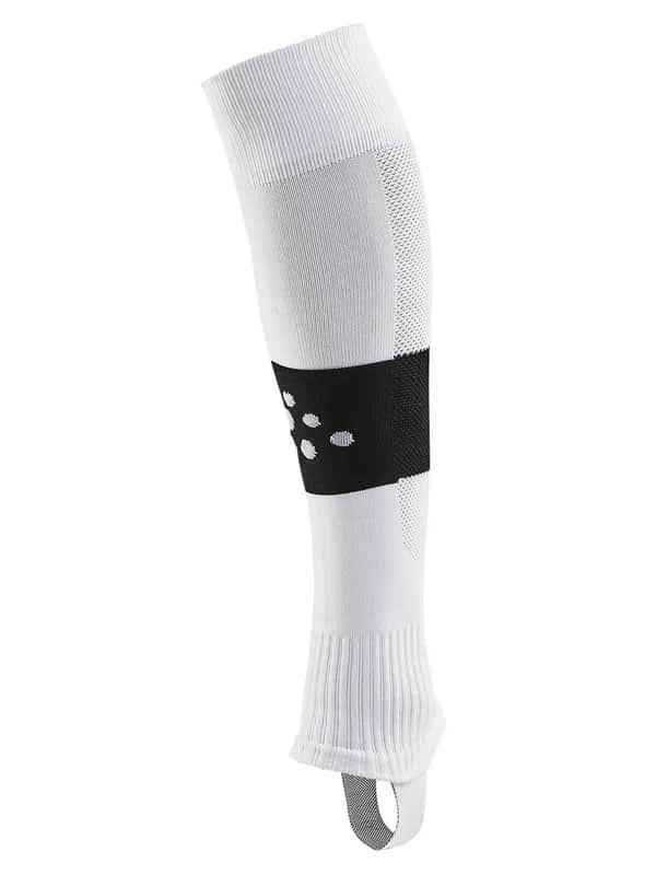 Pro Control Stripe W-O Foot Socks Senior - White/Black