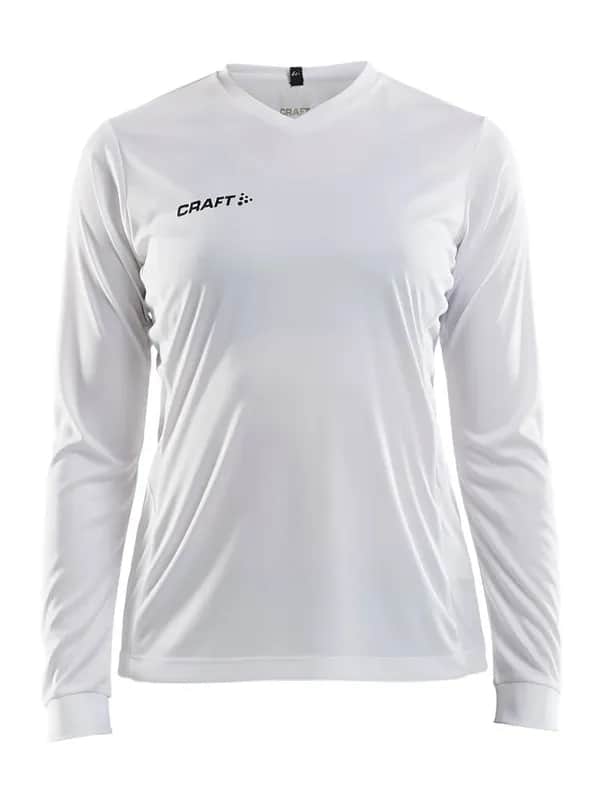 Squad Go Jersey Solid Ls W - White