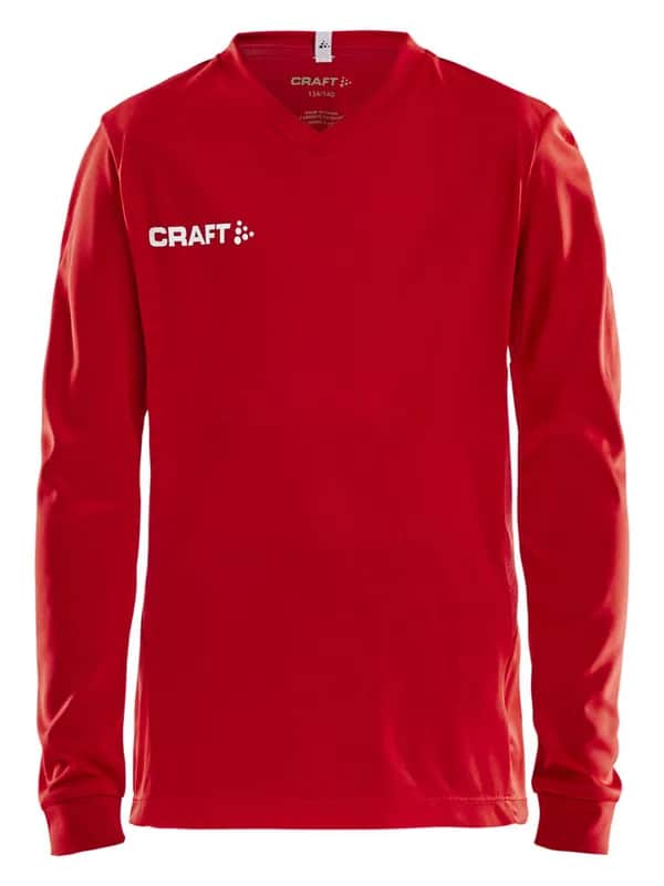 Squad Go Jersey Solid Ls Jr - Bright Red