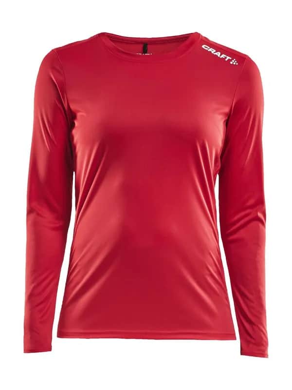 Rush LS Tee W - Bright Red