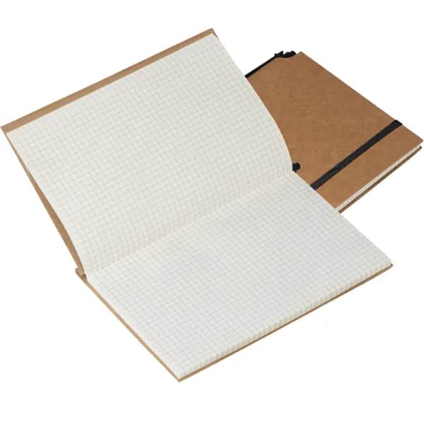 Notizbuch mit Umschlag aus Karton FELIX - braun