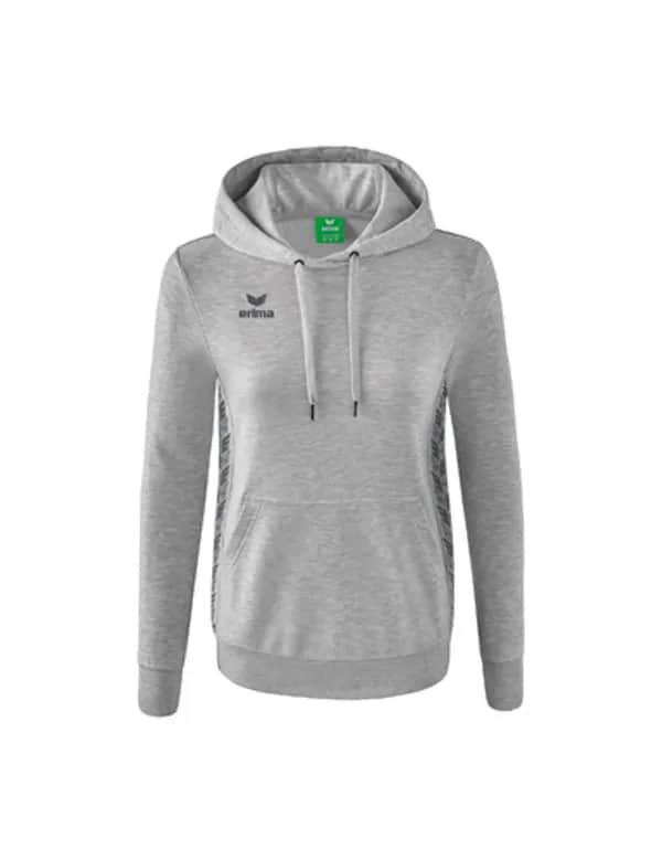 Essential Team Kapuzensweat - Damen - hellgrau melange/slate grey