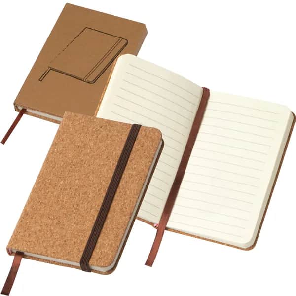 A6 Notizbuch mit Korkeinband MELVIN - beige